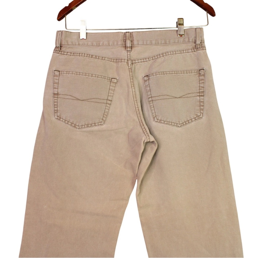 HUGO BOSS Men Pants Trousers Texas Straight Chino Size 33x32 Khaki Relaxed Fit - Picture 2 of 11